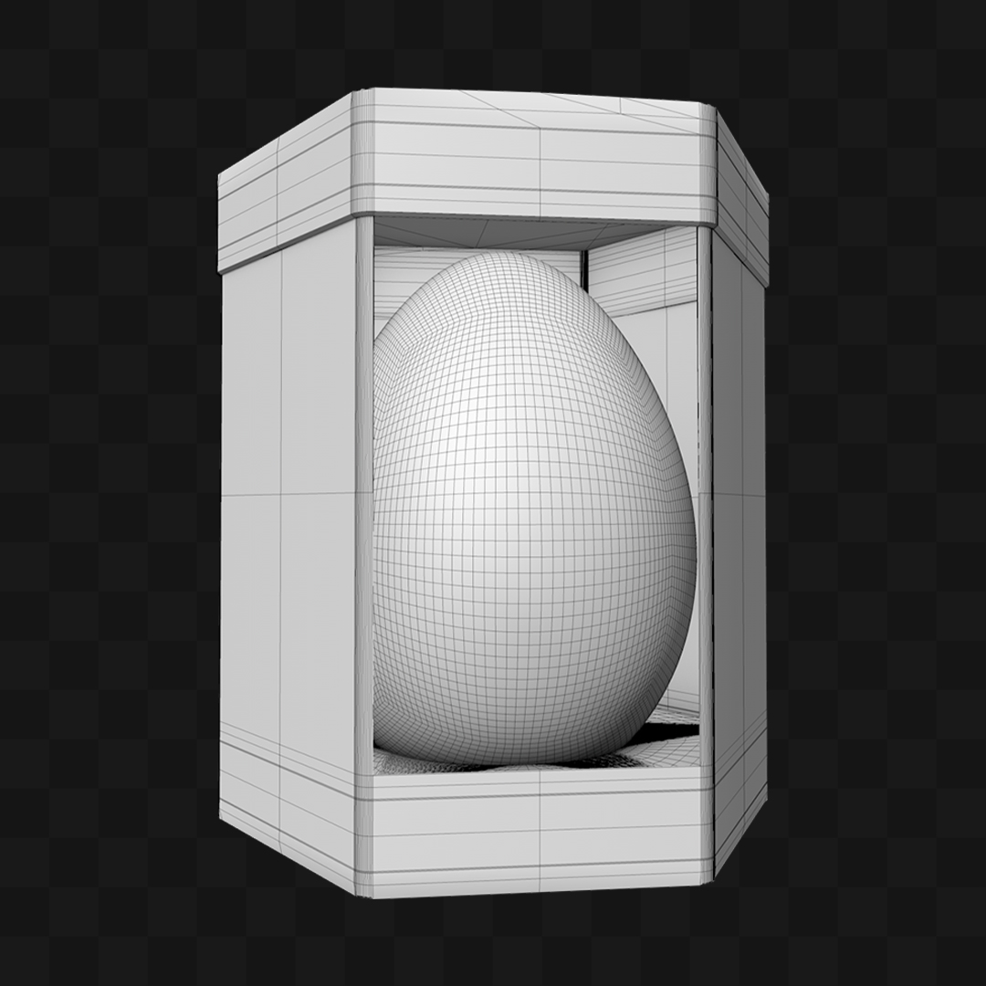 Caixa Ovo de Páscoa - Modelo 3D
