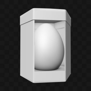 Caixa Ovo de Páscoa - Modelo 3D