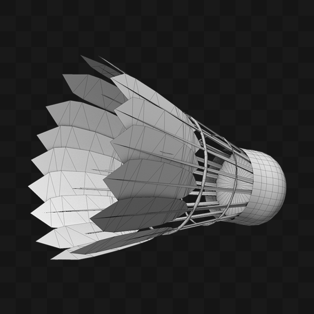Peteca Badminton - Modelo 3D