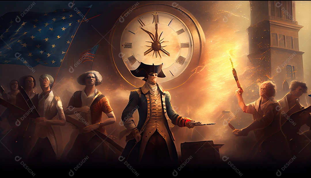 Tempo do Dia da Independência para a revolução! 4 de julho.