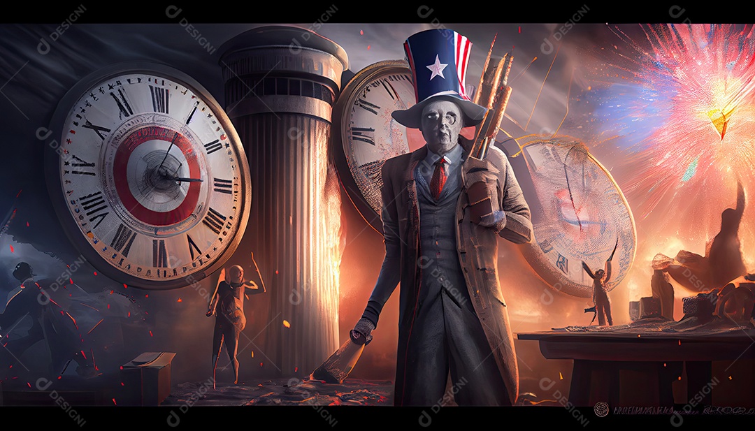 Tempo do Dia da Independência para a revolução! 4 de julho.