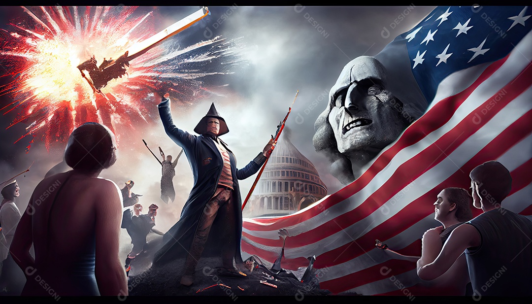 Tempo do Dia da Independência para a revolução! 4 de julho.