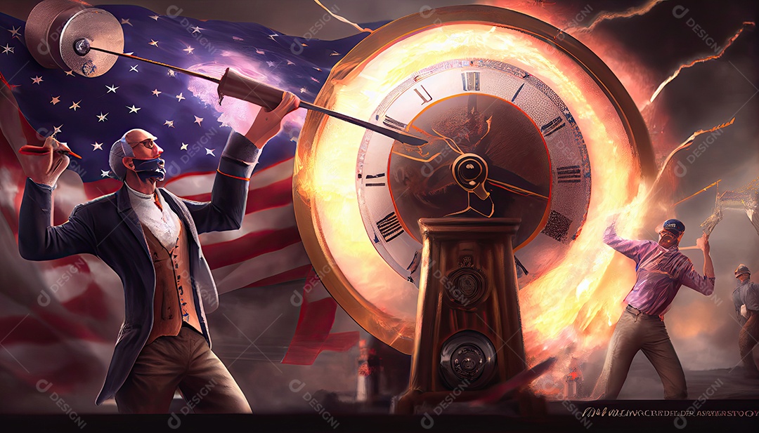 Tempo do Dia da Independência para a revolução! 4 de julho.