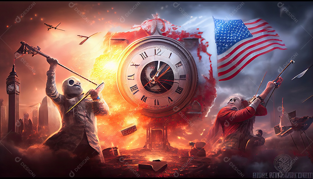 Tempo do Dia da Independência para a revolução! 4 de julho.