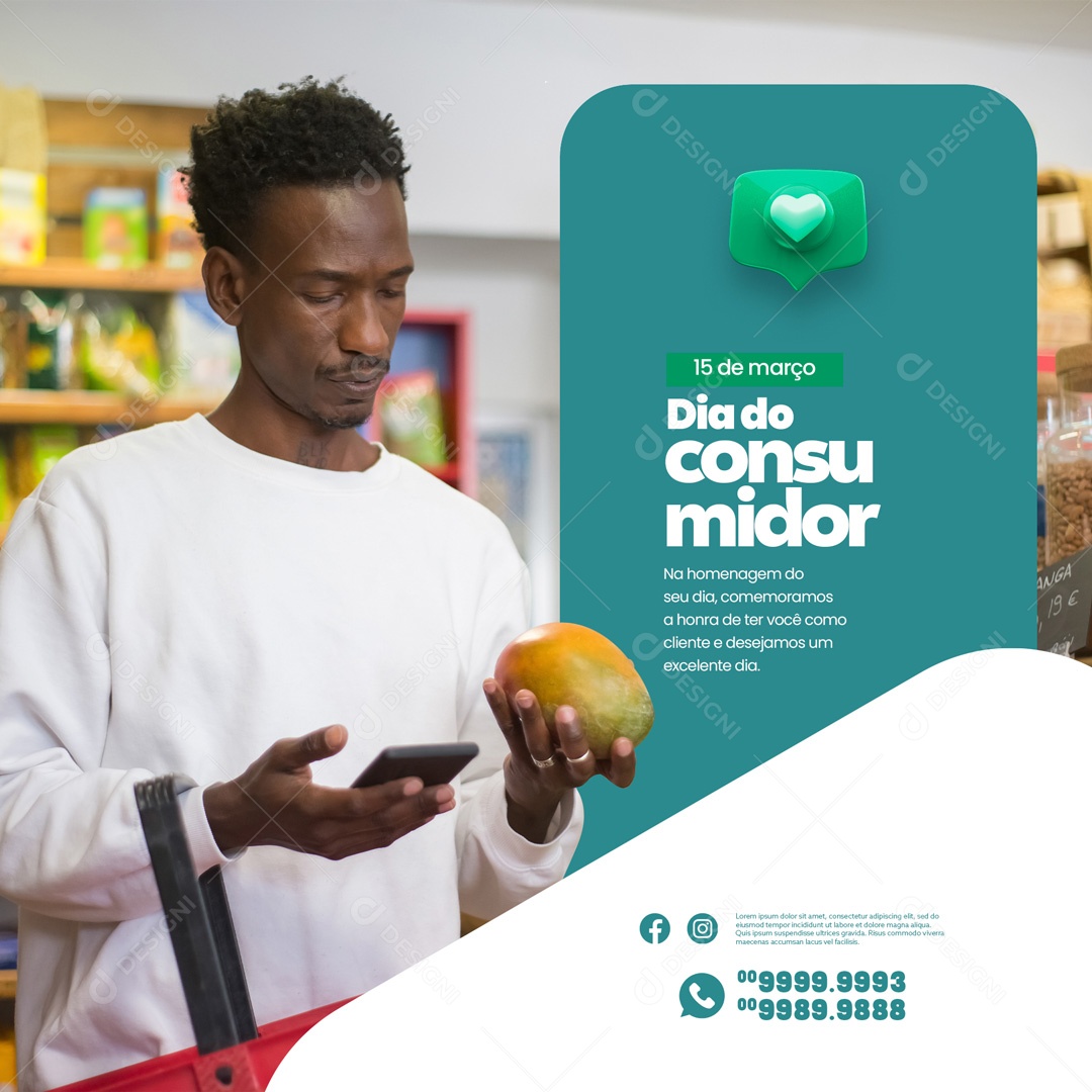 Dia Do Consumidor 15 De Março Social Media PSD Editável
