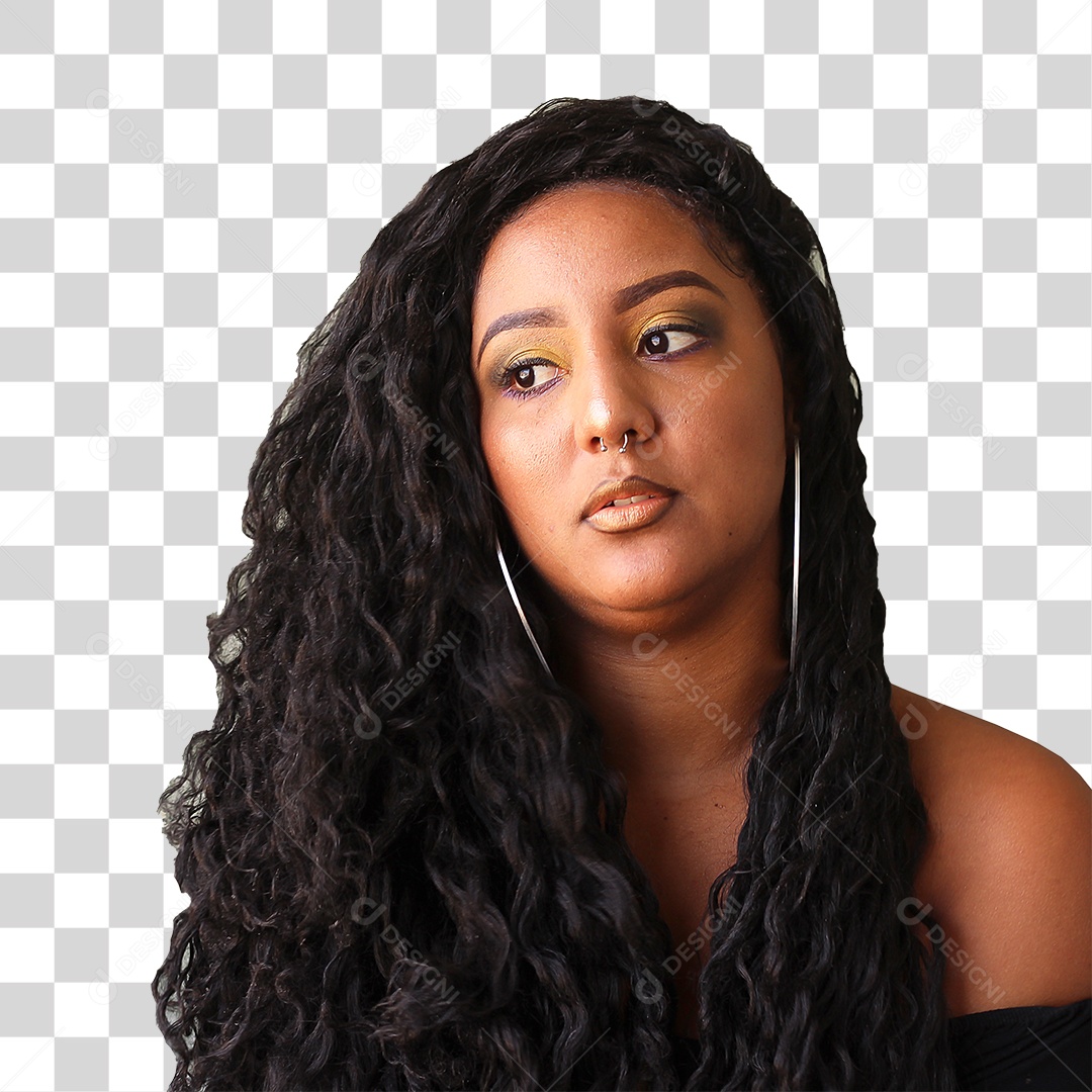 Jovem Com Olhar de Dúvida Triste PNG Transparente