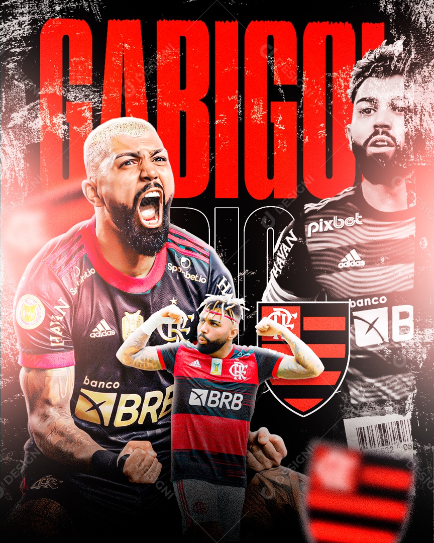 Flyer Gabigol Social Media PSD Editável