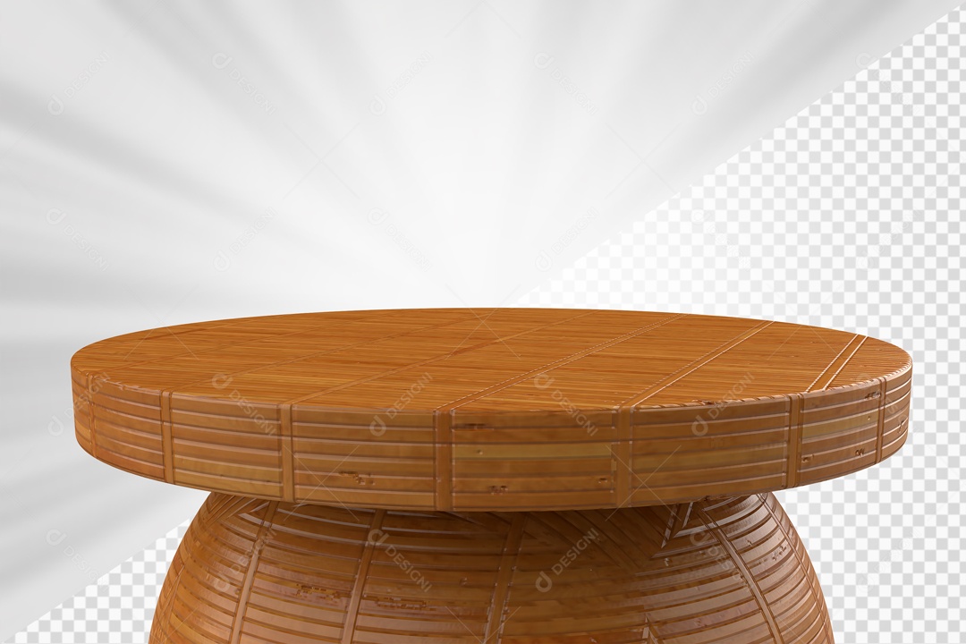 Podium Marrom Elemento 3D Para Composição PSD