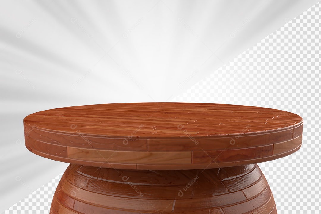 Podium Marrom Elemento 3D Para Composição PSD
