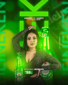 Flyer Baldinho Heineken Social Media PSD Editável