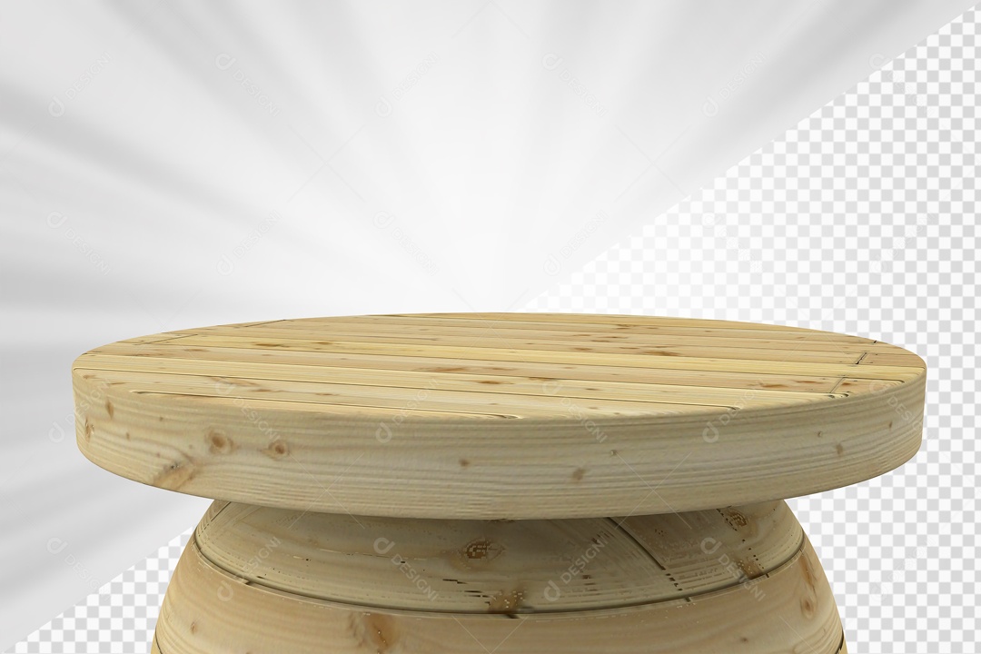 Podium Cinza Elemento 3D Para Composição PSD