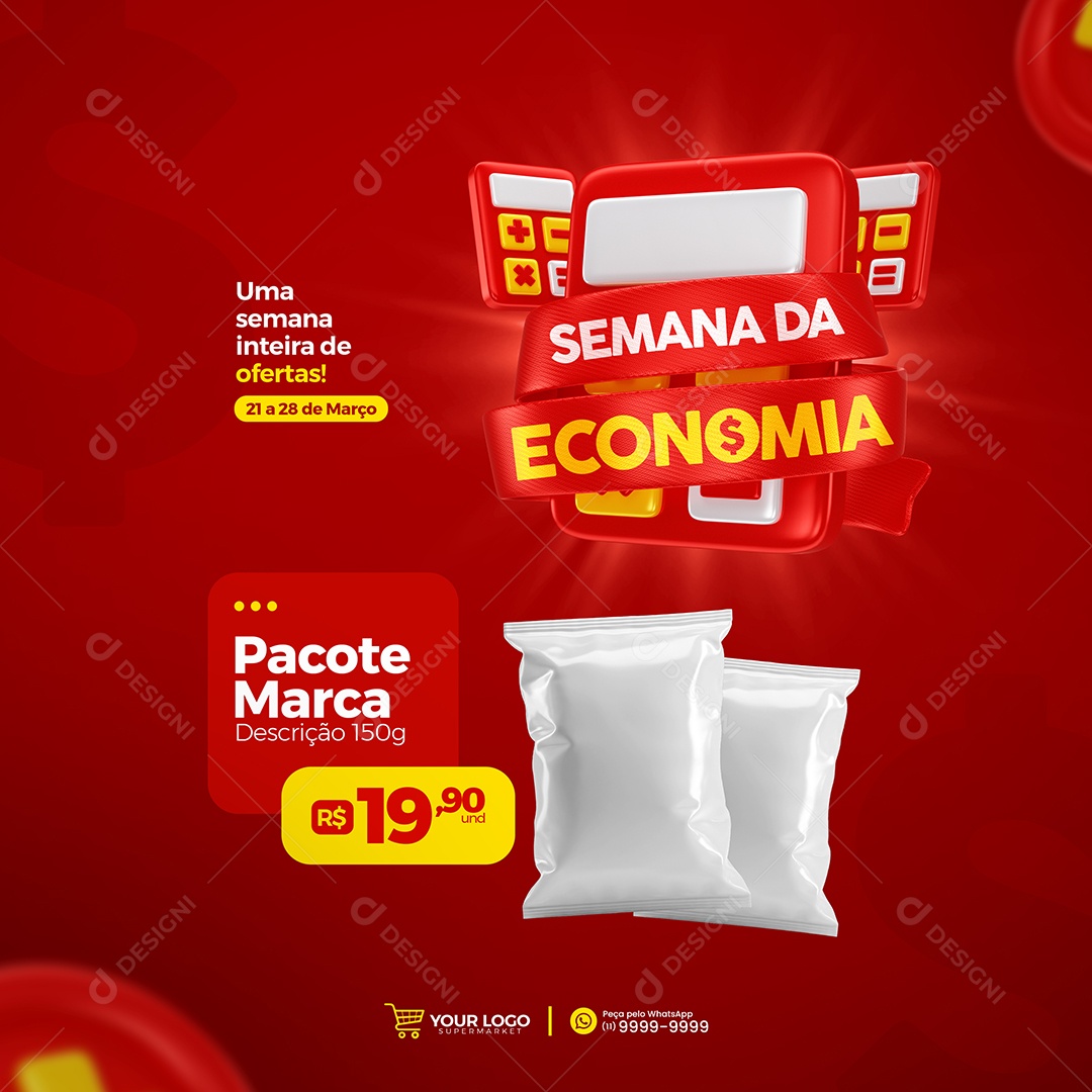 Social Media Uma Semana Inteira De Ofertas Semana Do Consumidor PSD Editável