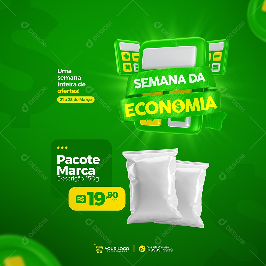 Social Media Uma Semana Inteira De Ofertas Semana Do Consumidor PSD Editável