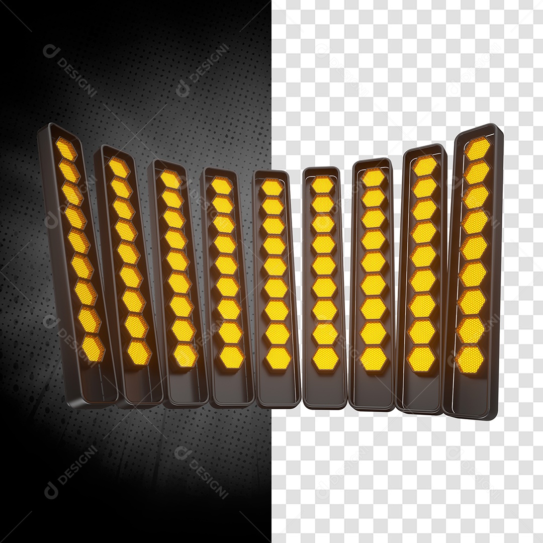 Elemento 3D Para Composição Luzes de Palco PSD