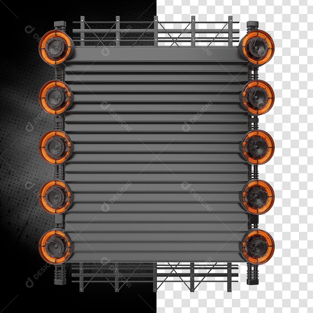 Elemento 3D Para Composição de Palco PSD