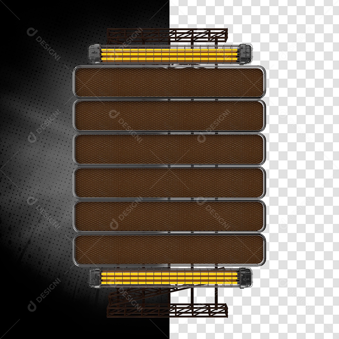 Elemento 3D Para Composição de Palco PSD
