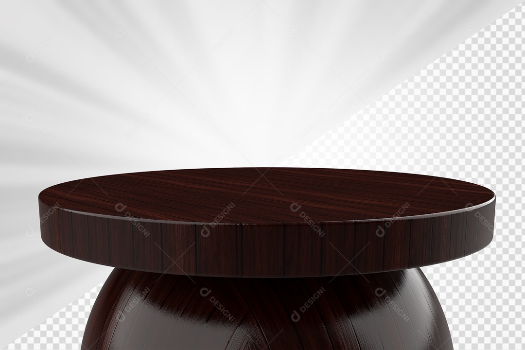 Podium Black 3D Element For PSD Composition