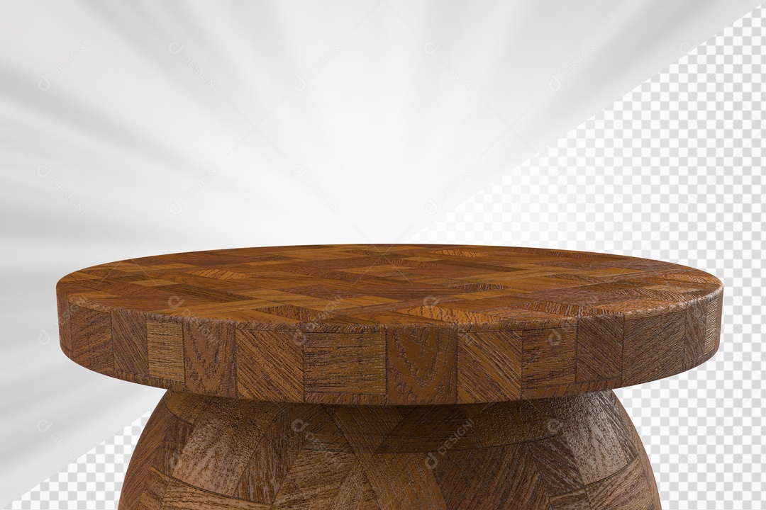 Podium Marrom Elemento 3D Para Composição PSD