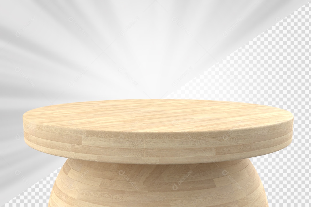 Podium Branco Elemento 3D Para Composição PSD
