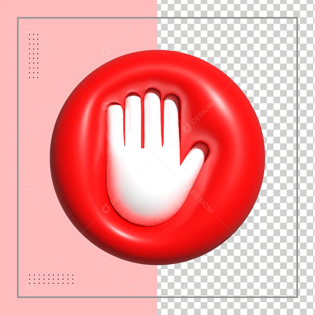Placa De Parada Elemento 3D PSD