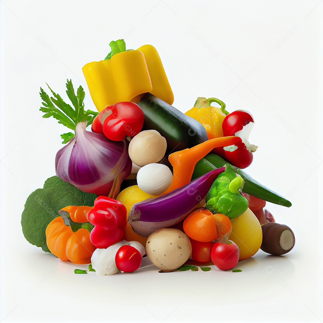 Ilustração de vegetais saudáveis