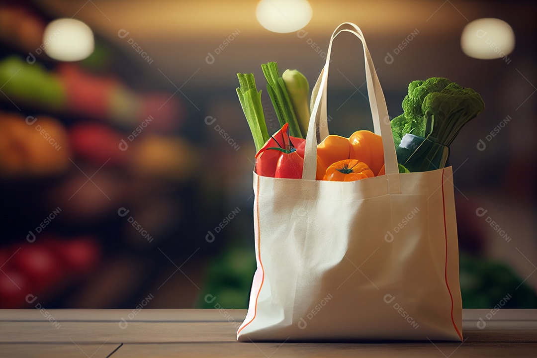 Sacola de compras do supermercado