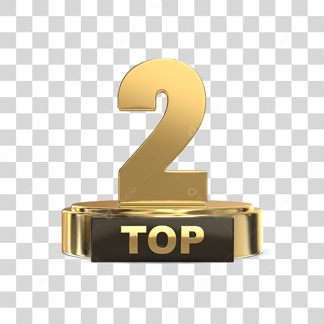 Top 2 Podium PNG Transparente