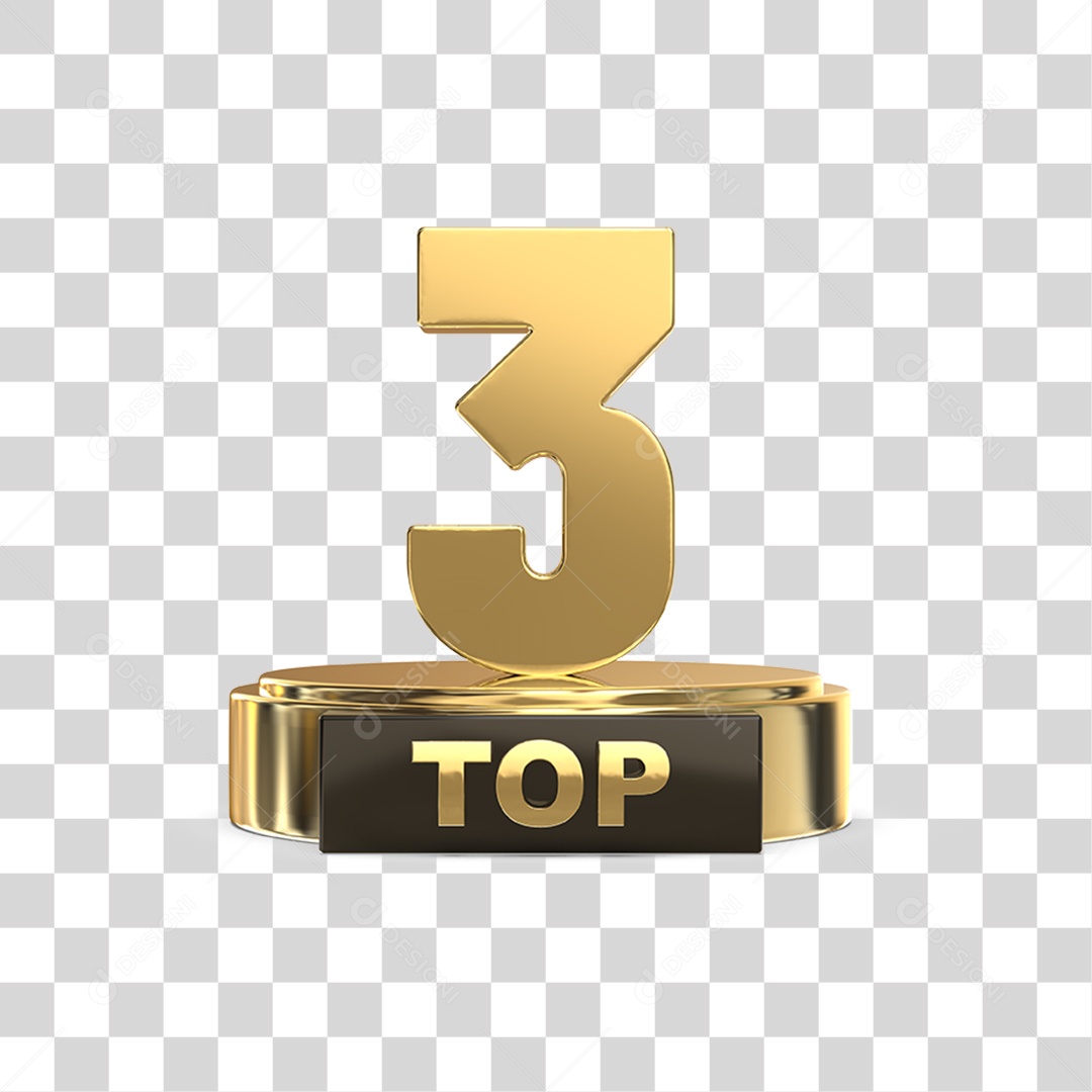 Top 3 Podium PNG Transparente