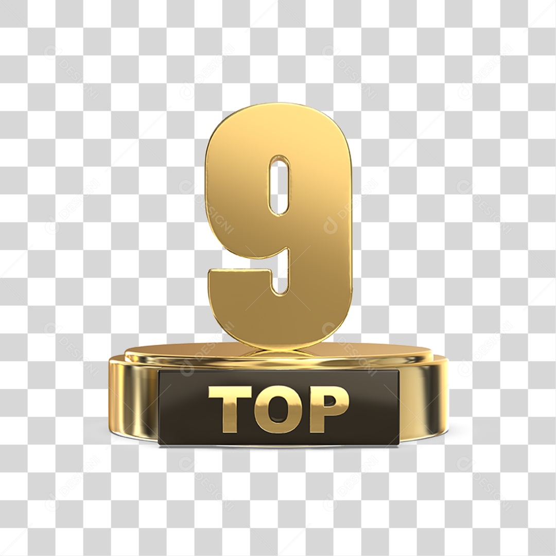 Top 9 Podium PNG Transparente