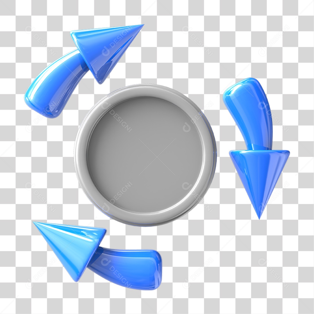 Circulo com Setas em Volta PNG Transparente