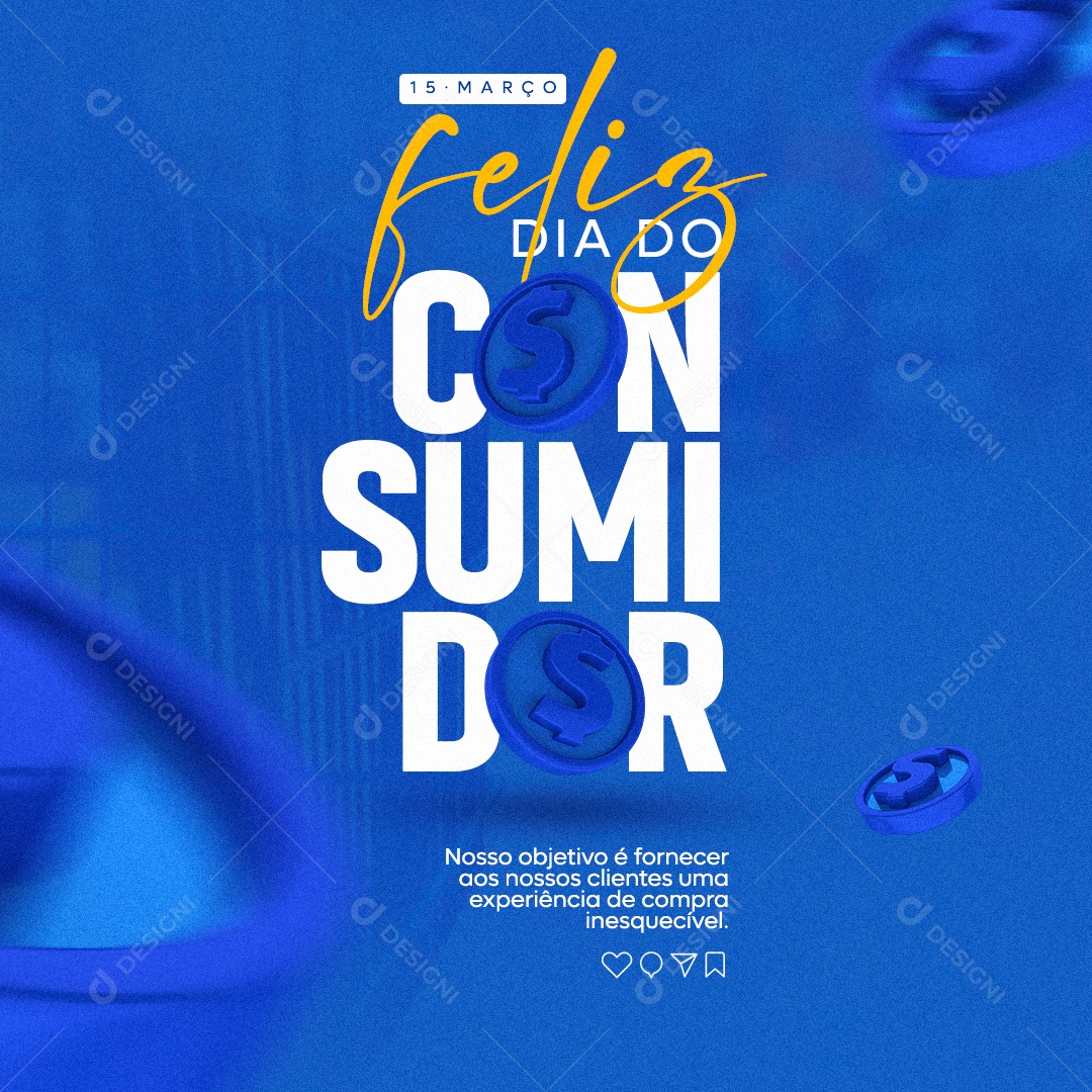 Feliz Dia Do Consumidor 15 de Março Social Media PSD Editável