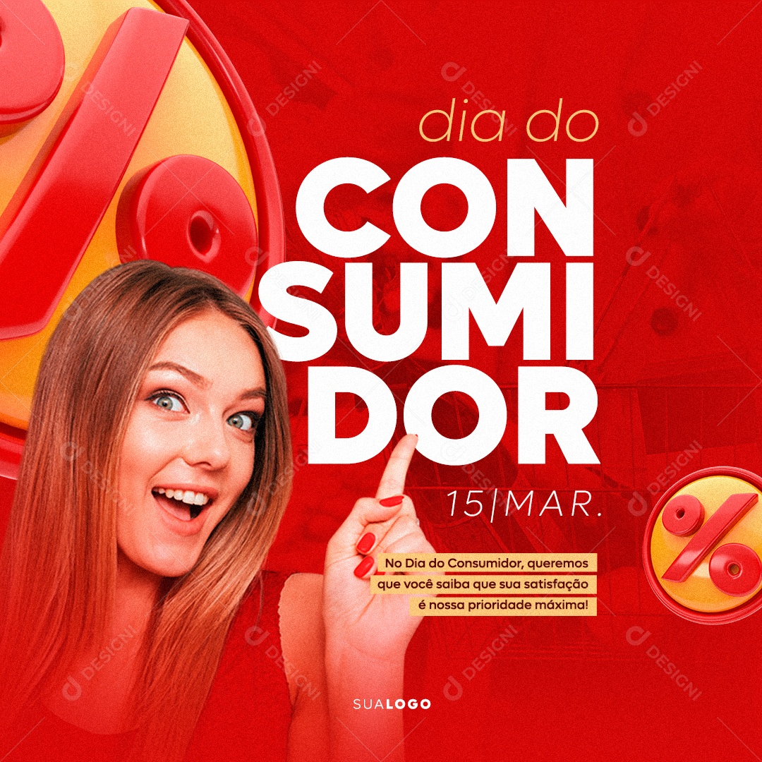 Dia Do Consumidor 15 de Março Social Media PSD Editável