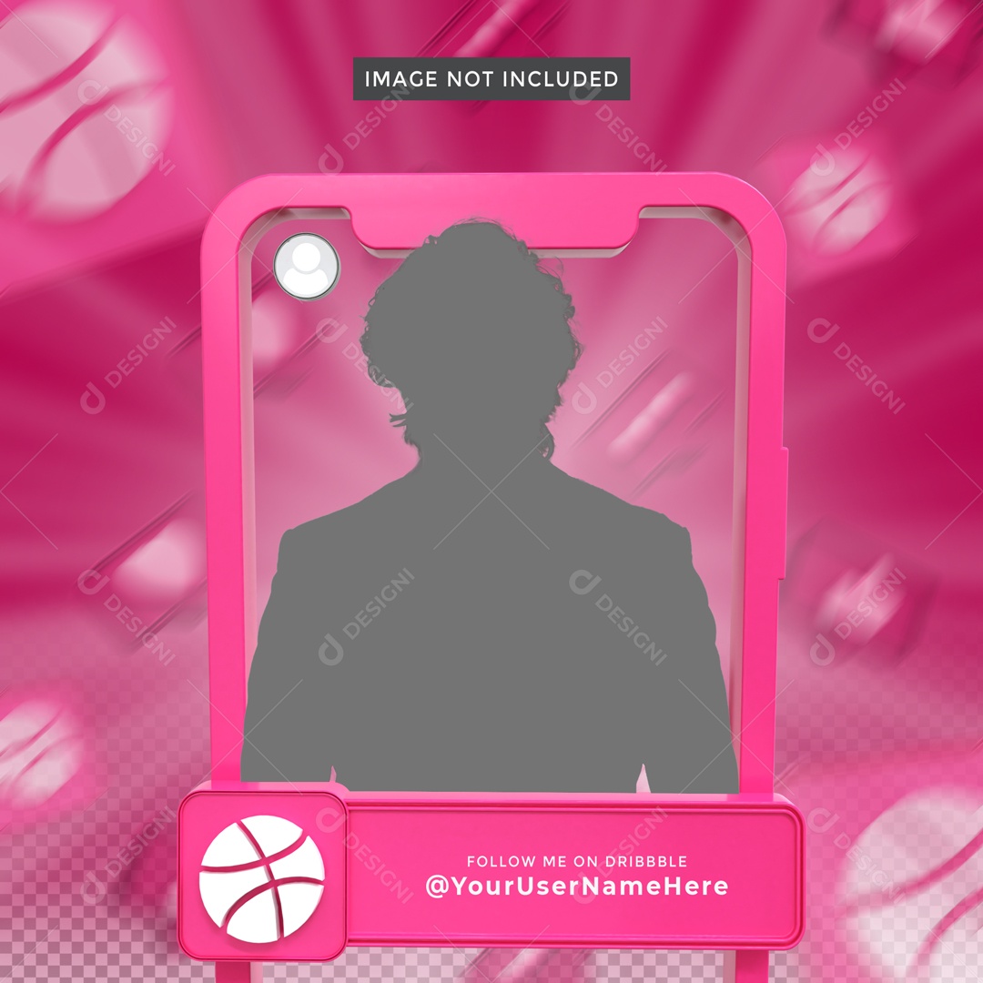 Moldura Dribbble PSD