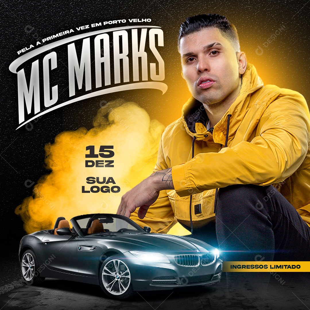 Social Media Show Mc Marks PSD Editável