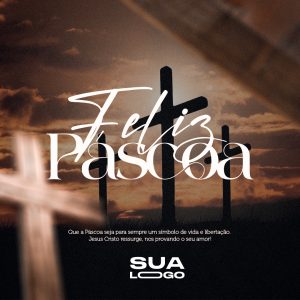 Feliz Páscoa Social Media PSD Editável