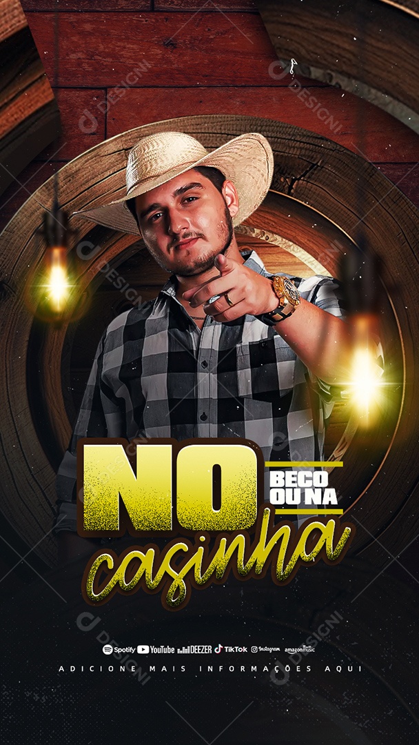 Story No Beco Ou Na Casinha Biu Do Piseiro Flyer Social Media PSD Editável