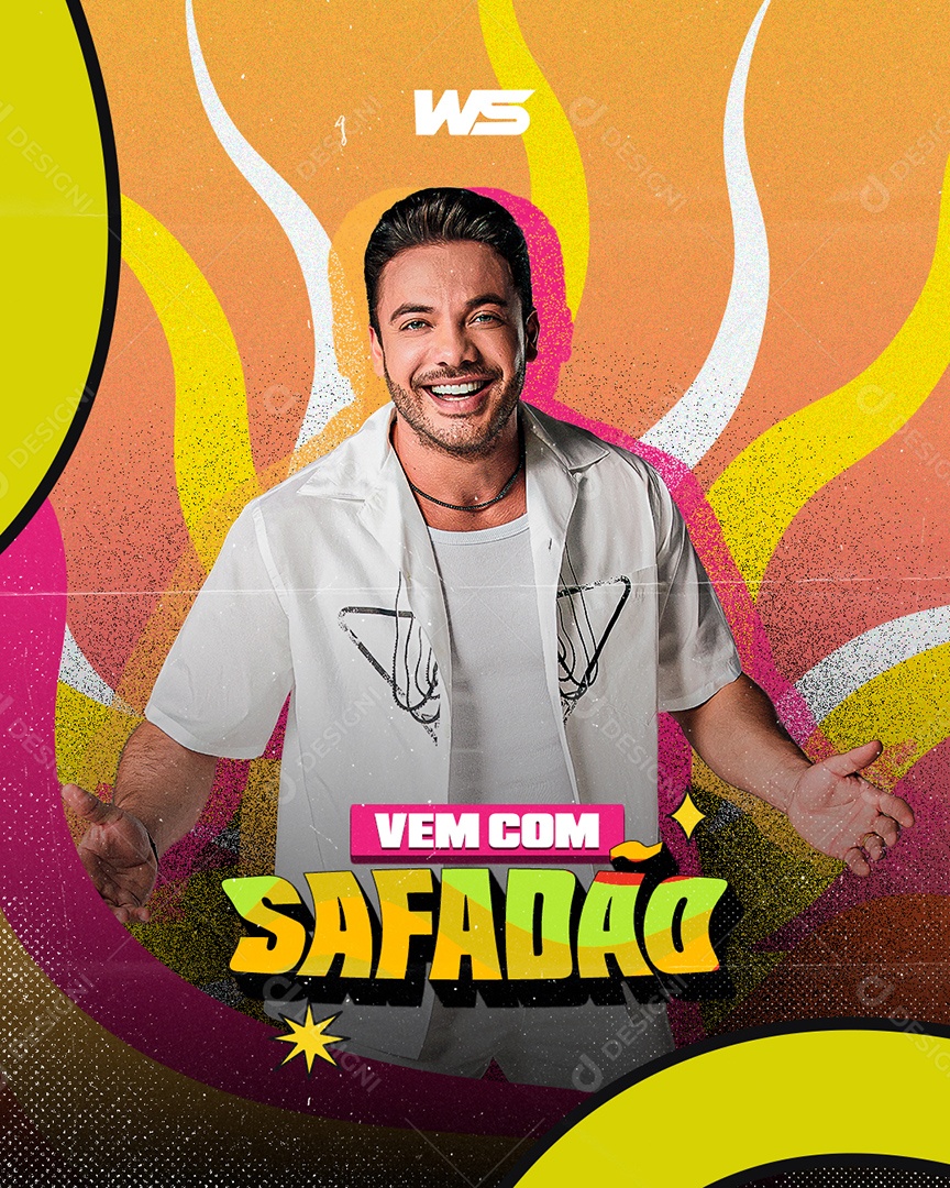 Vem Com Safadão Flyer Wesley Safadão Social Media PSD Editável