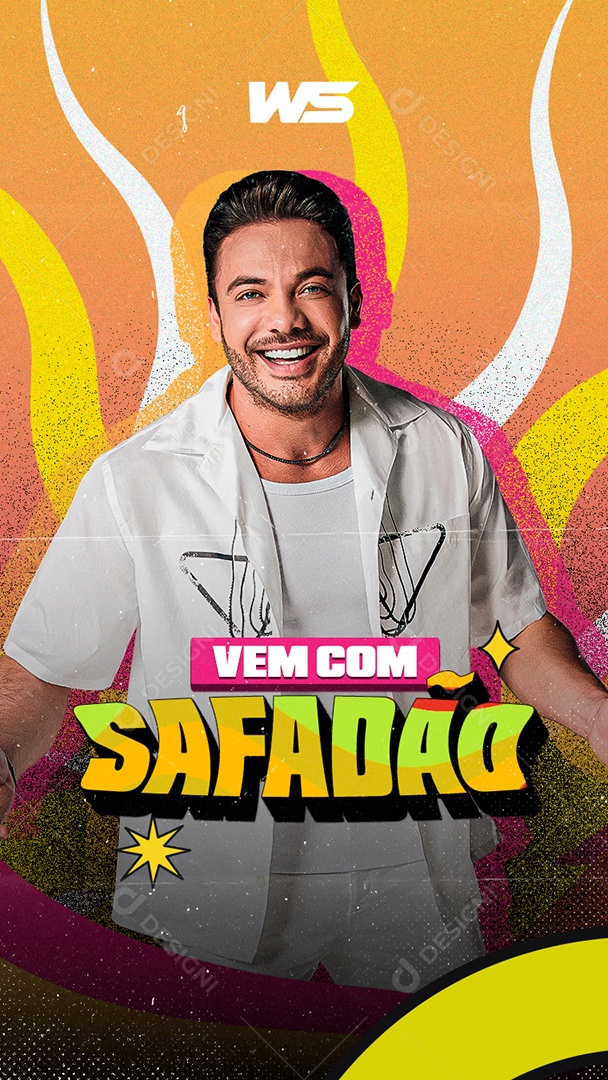 Story Comes With Safadão Flyer Wesley Safadão Social Media Editable PSD