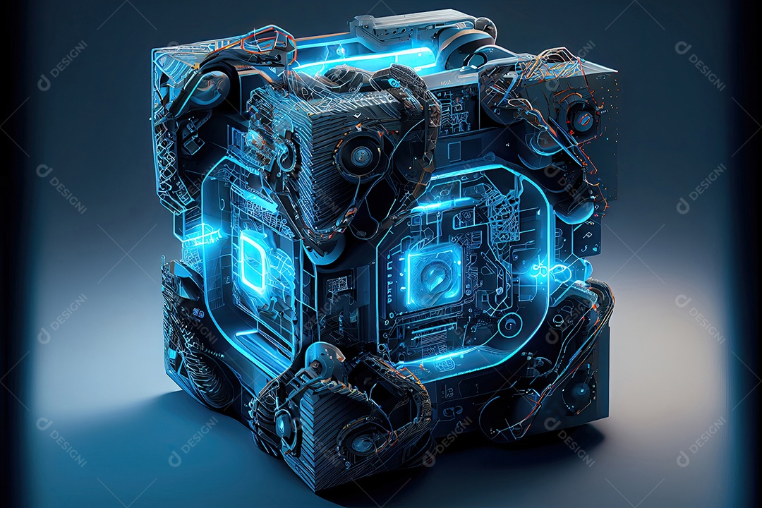 Conceito de cadeia de blocos Cadeia de conexões de rede.