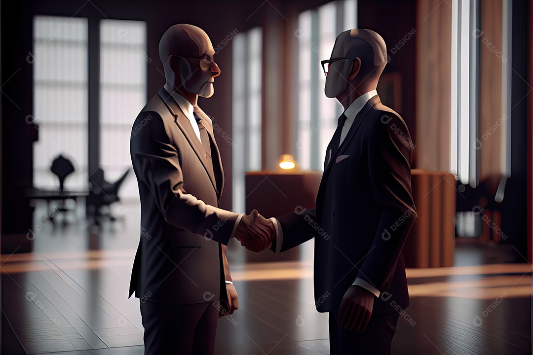 Pessoas de negócios apertando as mãos.