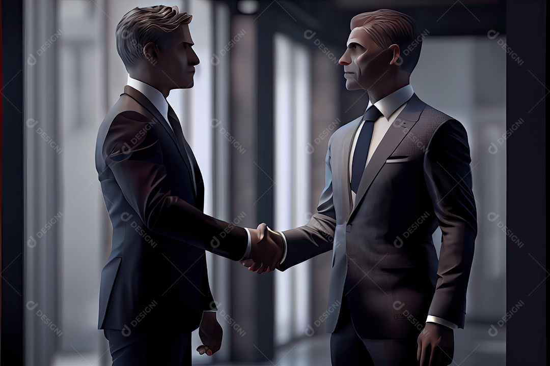 Pessoas de negócios apertando as mãos.