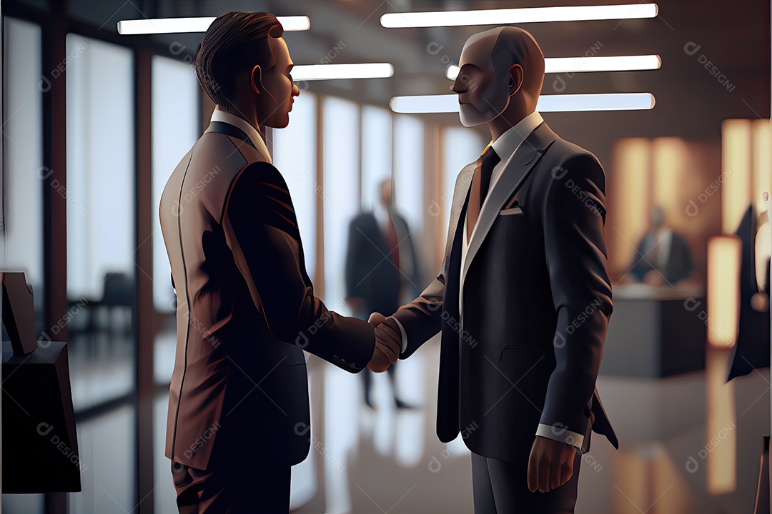 Pessoas de negócios apertando as mãos.