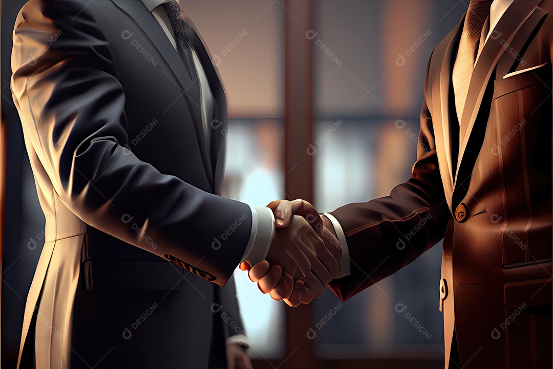 Pessoas de negócios apertando as mãos.