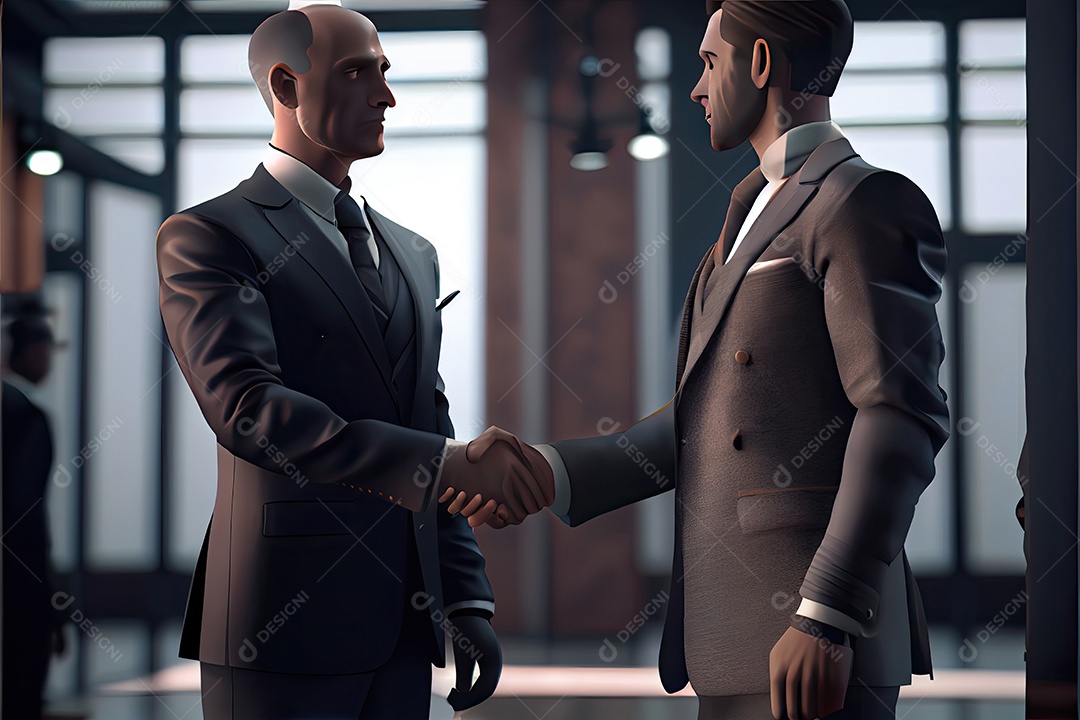 Pessoas de negócios apertando as mãos.