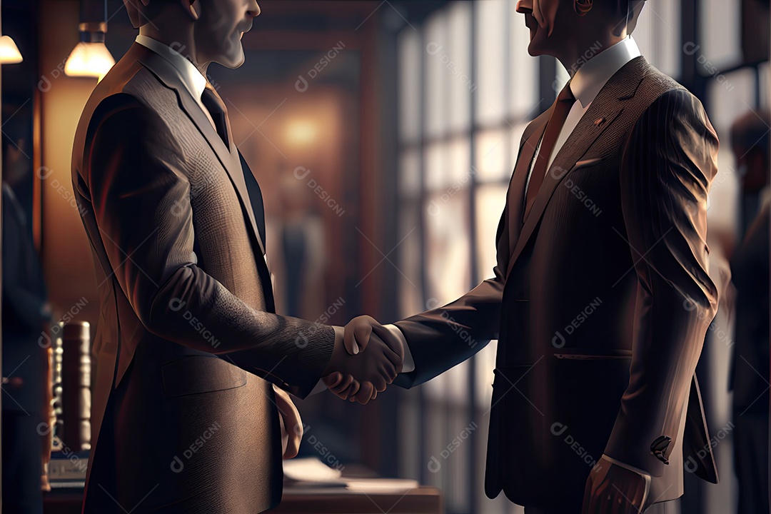 Pessoas de negócios apertando as mãos.