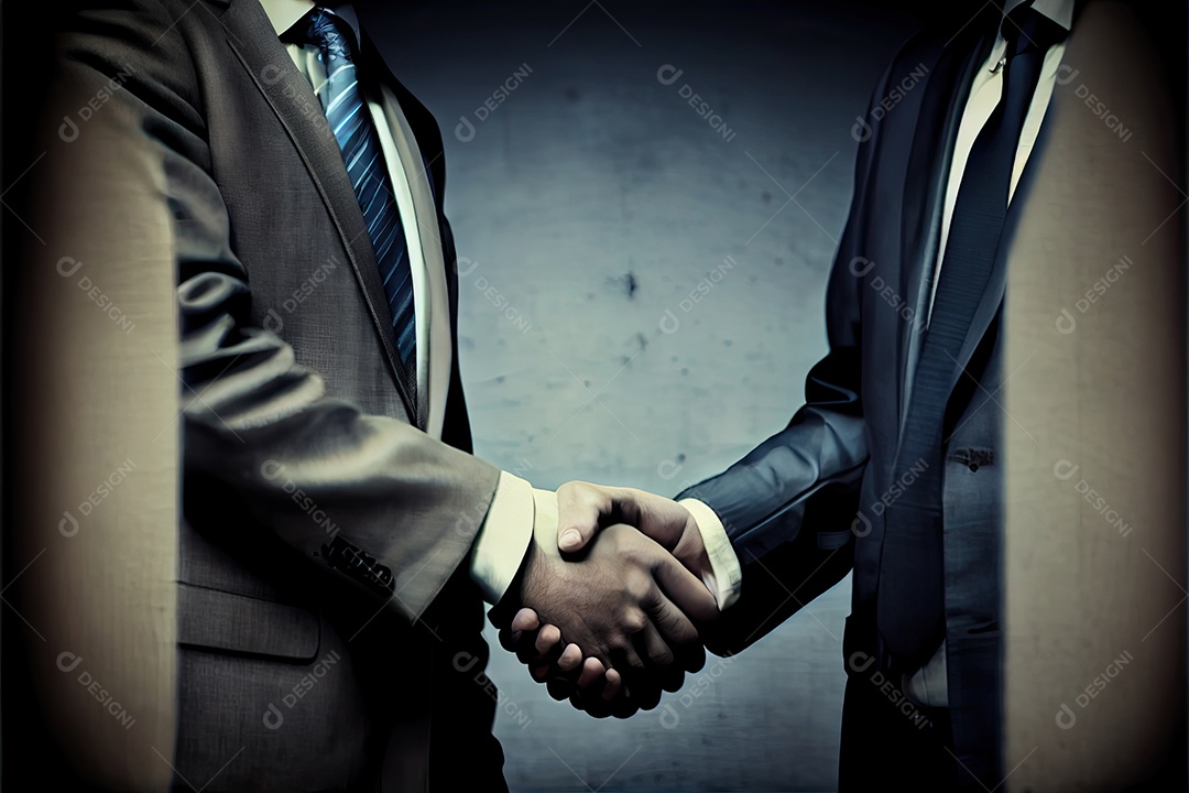 Pessoas de negócios apertando as mãos.