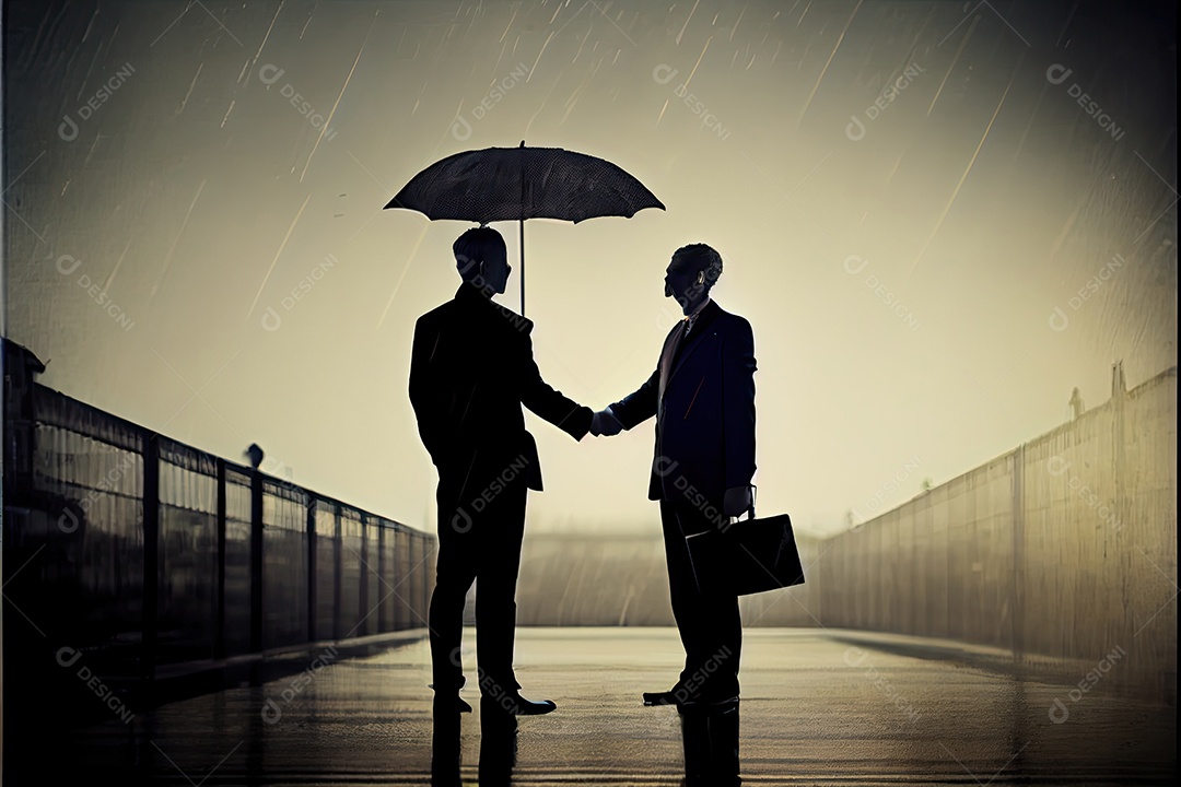 Empresário usando tecnologia.