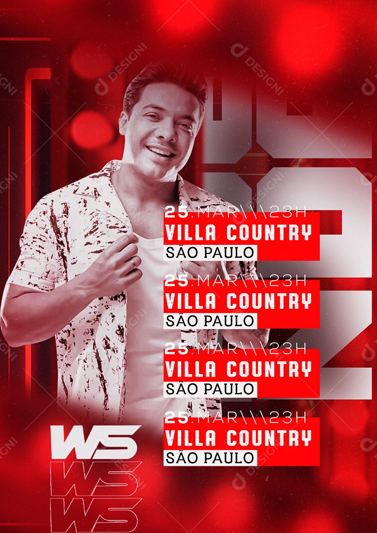 Wesley Safadão Flyer Social Media PSD Editável