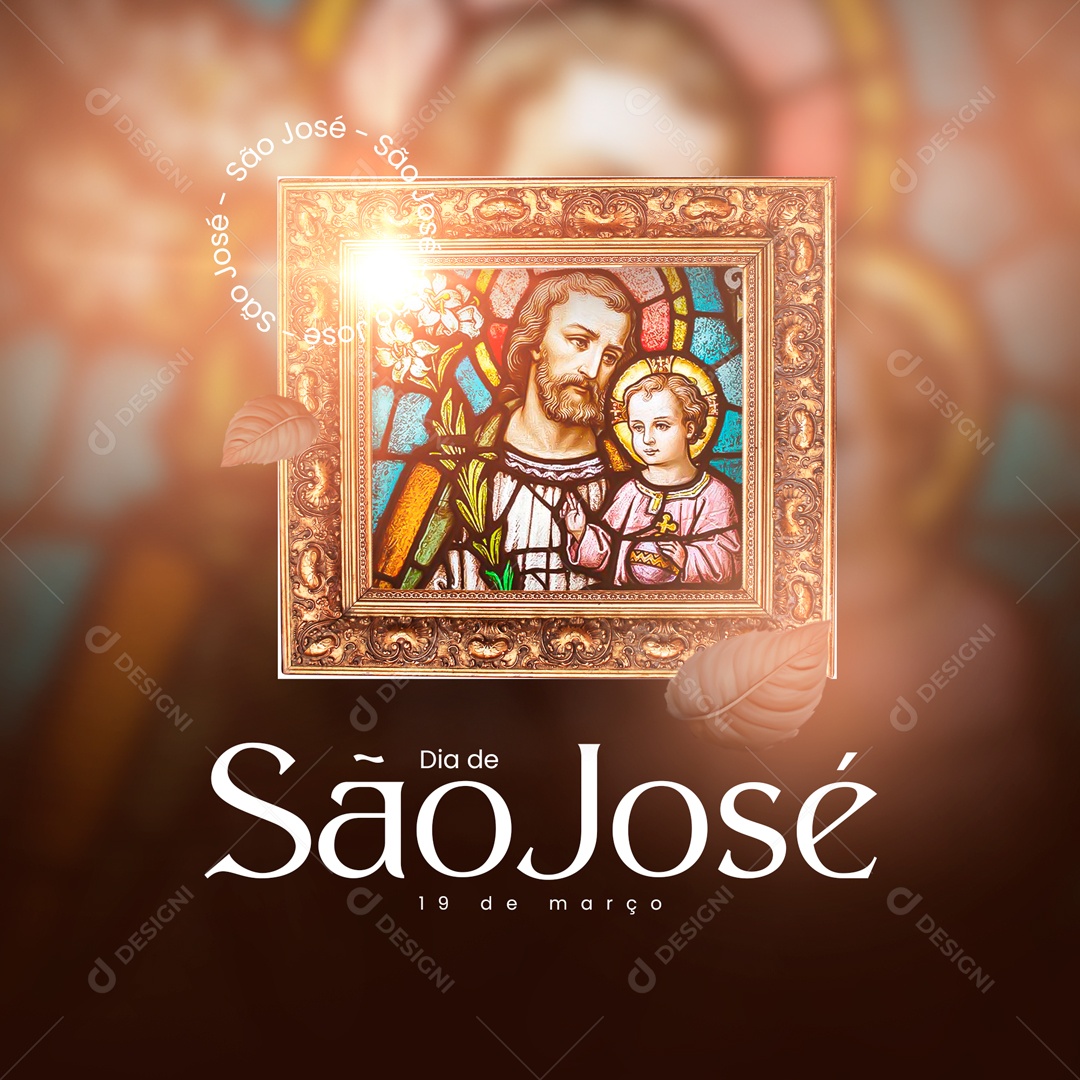 Dia de São José 19 de Março Social Media PSD Editável