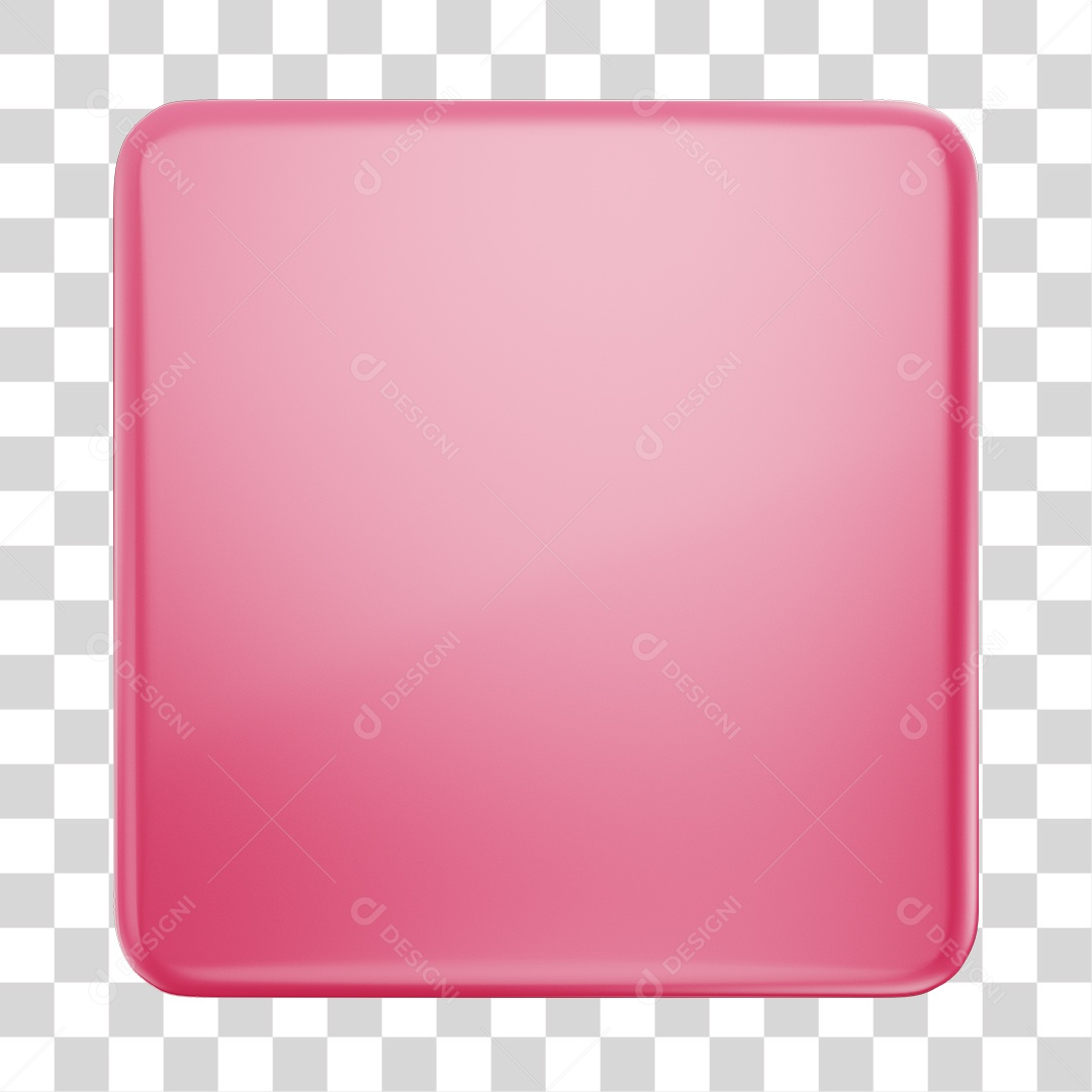 Forma Geométrica Elemento 3D Rosa PNG Transparente